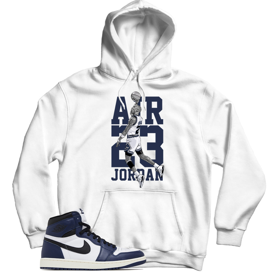 Jordan 1 Midnight Navy hoodie