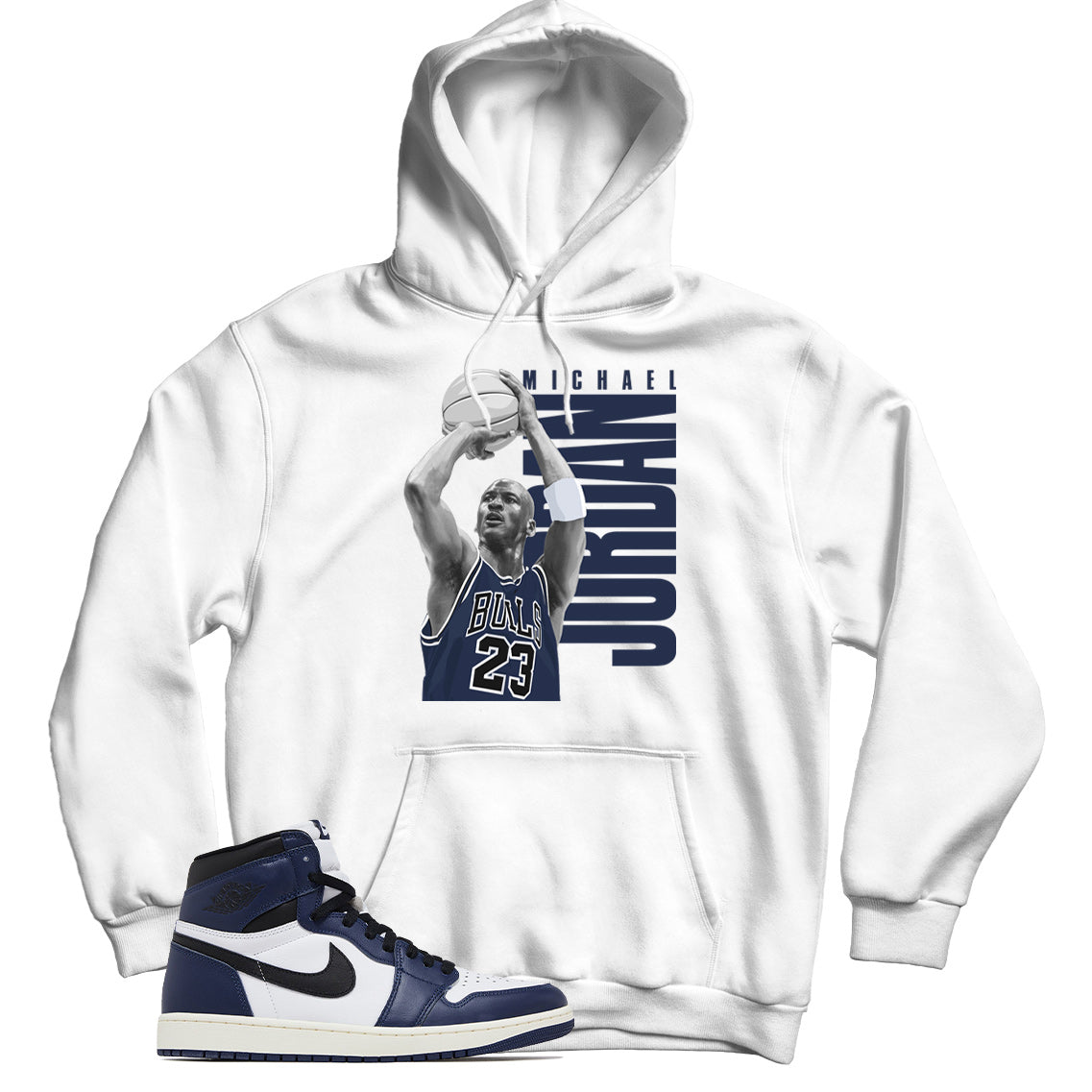 Jordan 1 Midnight Navy hoodie