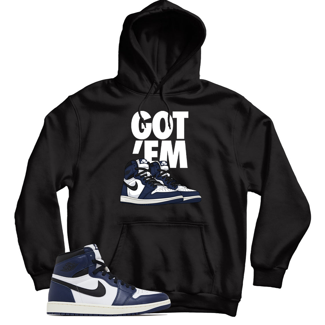 Jordan 1 Midnight Navy hoodie