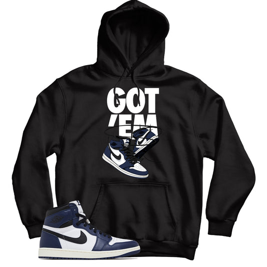 Jordan 1 Midnight Navy hoodie