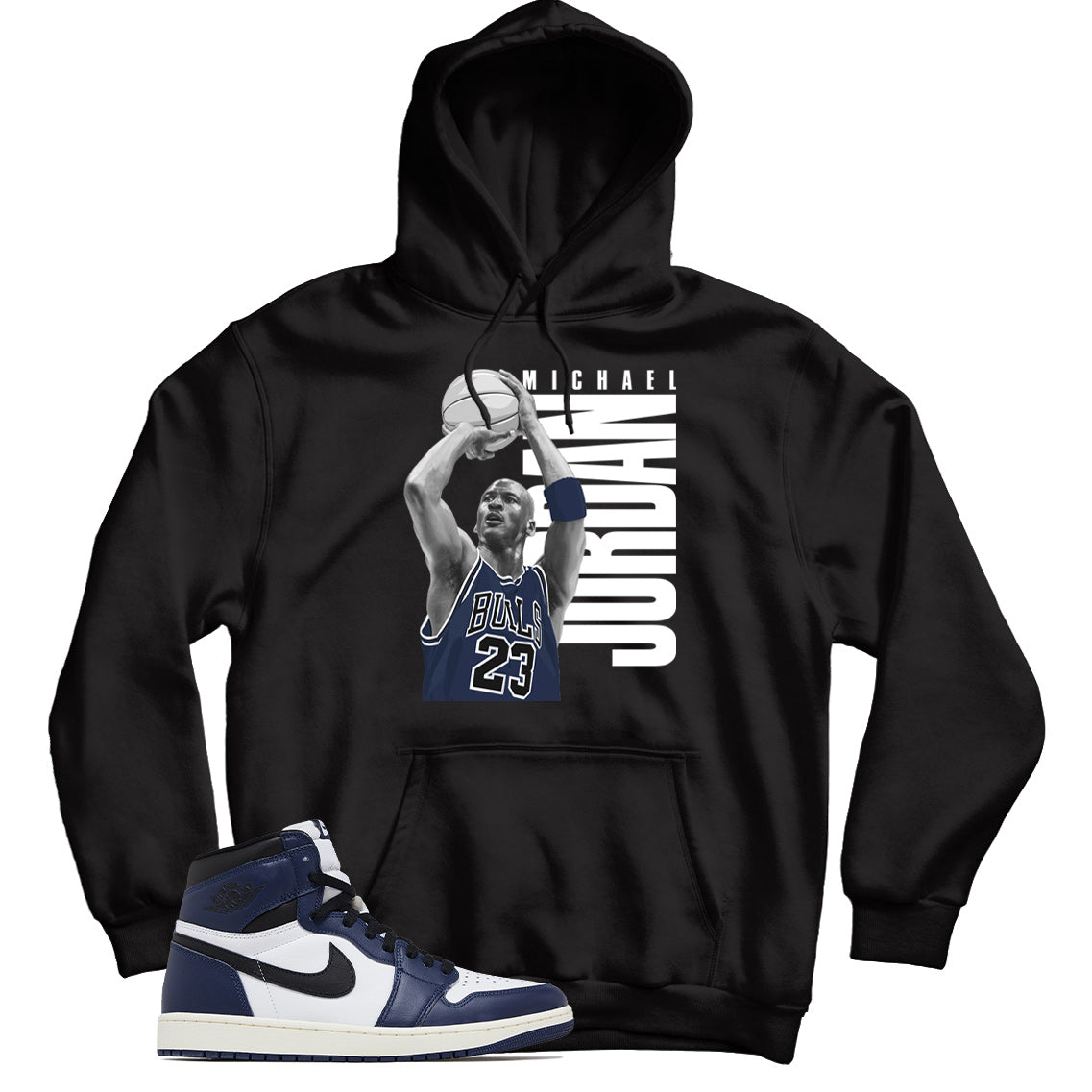 Jordan 1 Midnight Navy hoodie