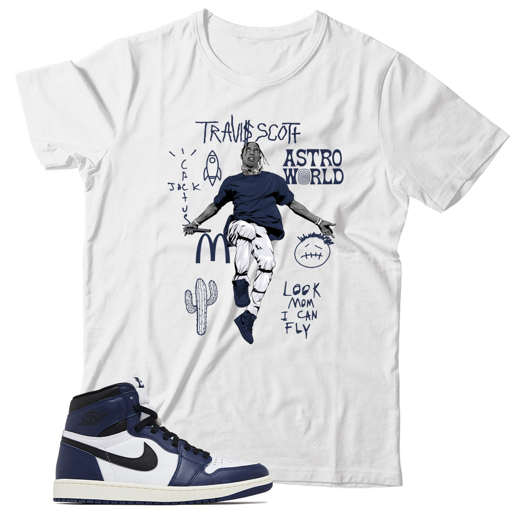 Jordan 1 Midnight Navy shirt