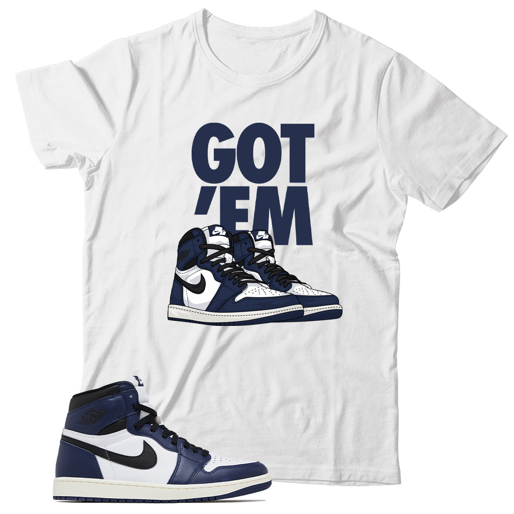 Jordan 1 Midnight Navy shirt