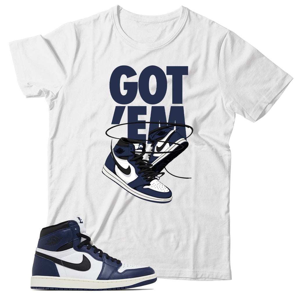 Jordan 1 Midnight Navy shirt