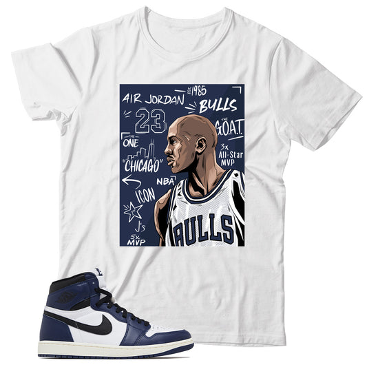 Jordan 1 Midnight Navy shirt