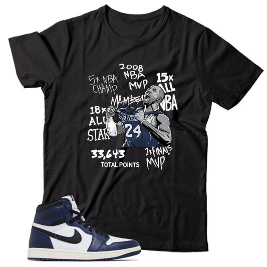 Jordan 1 Midnight Navy shirt