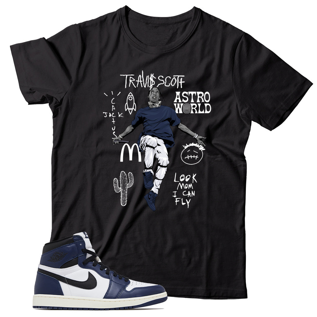 Jordan 1 Midnight Navy shirt