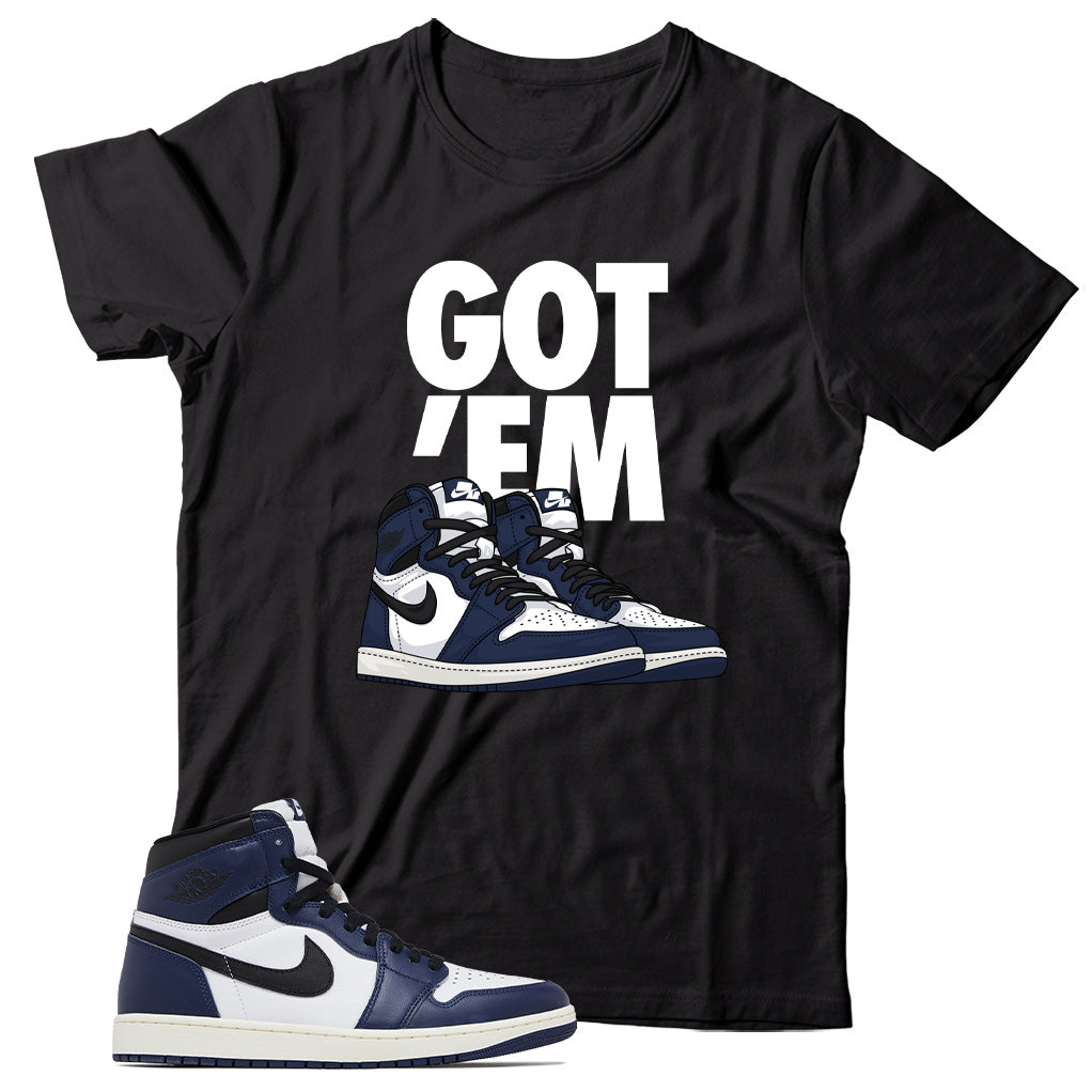 Jordan 1 Midnight Navy shirt