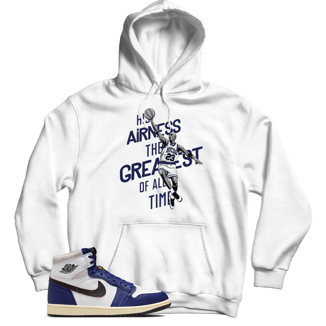 Jordan 1 Rare Air Deep Royal Blue hoodie