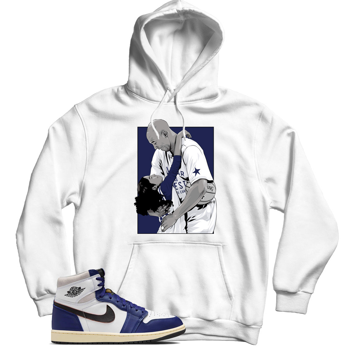 Jordan 1 Rare Air Deep Royal Blue hoodie