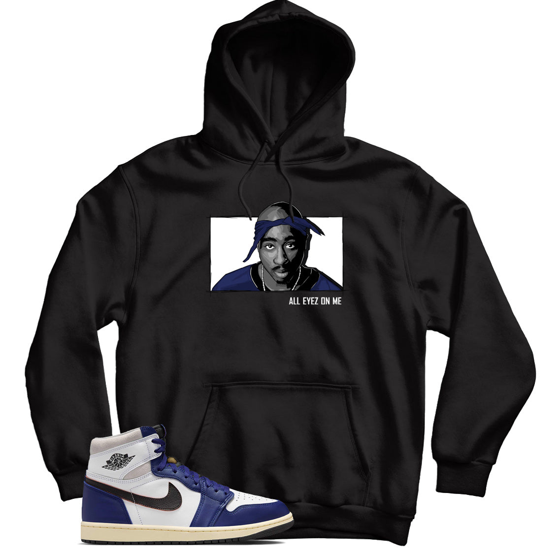 Jordan 1 Rare Air Deep Royal Blue hoodie
