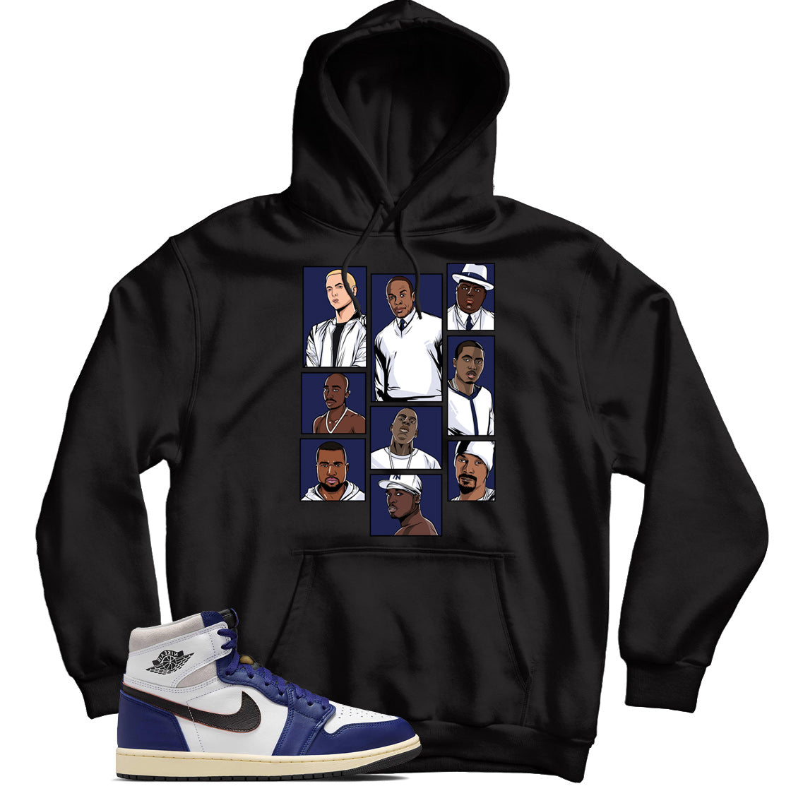 Jordan 1 Rare Air Deep Royal Blue hoodie