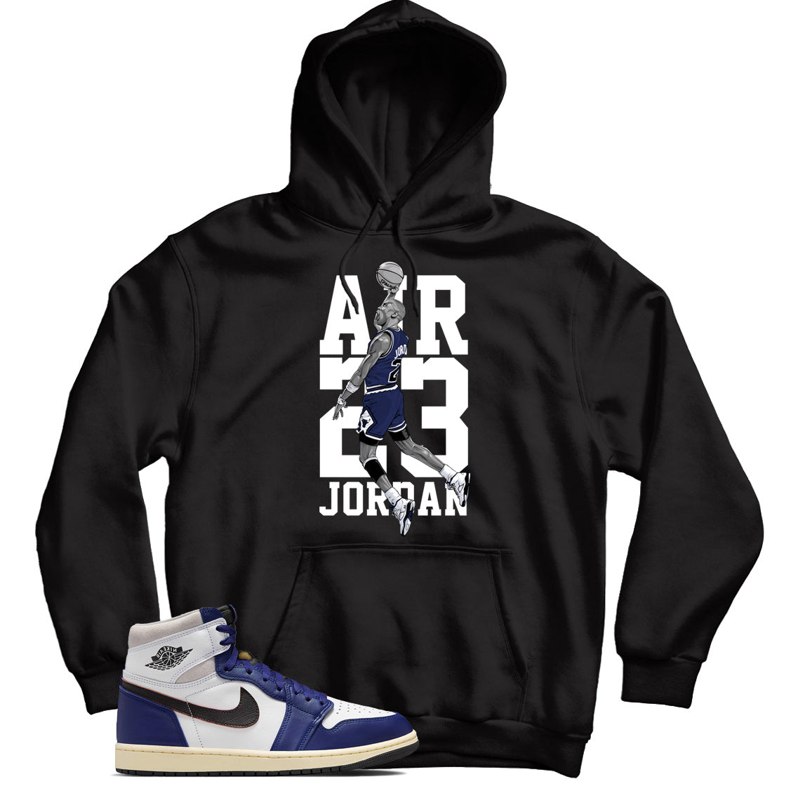 Jordan 1 Rare Air Deep Royal Blue hoodie