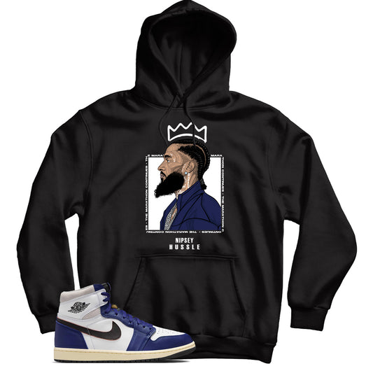 Jordan 1 Rare Air Deep Royal Blue hoodie