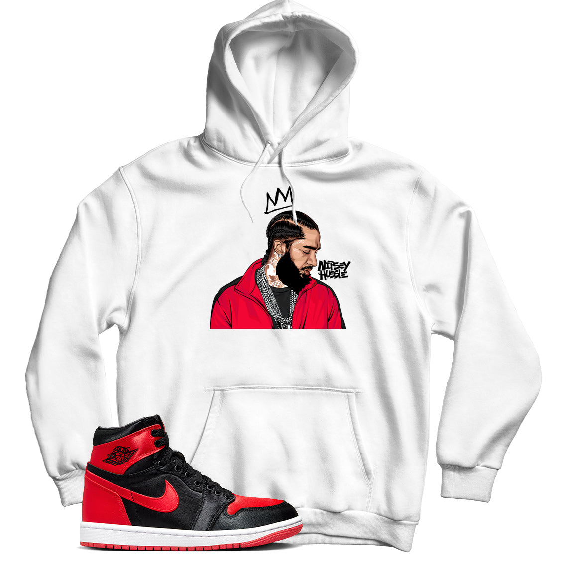 Hoodie Match Jordan 1 Satin Bred