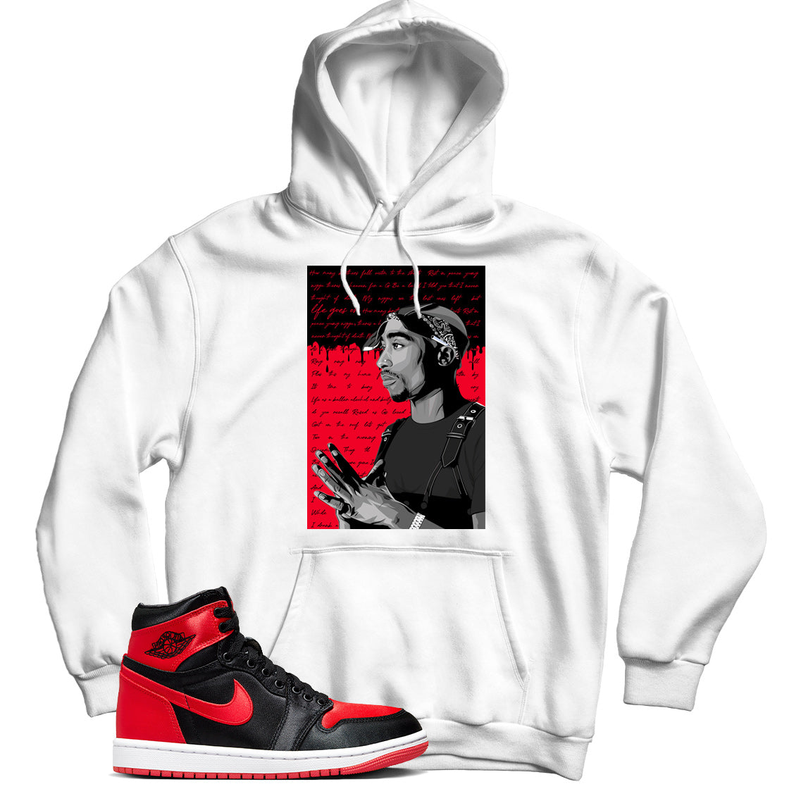 Hoodie Match Jordan 1 Satin Bred