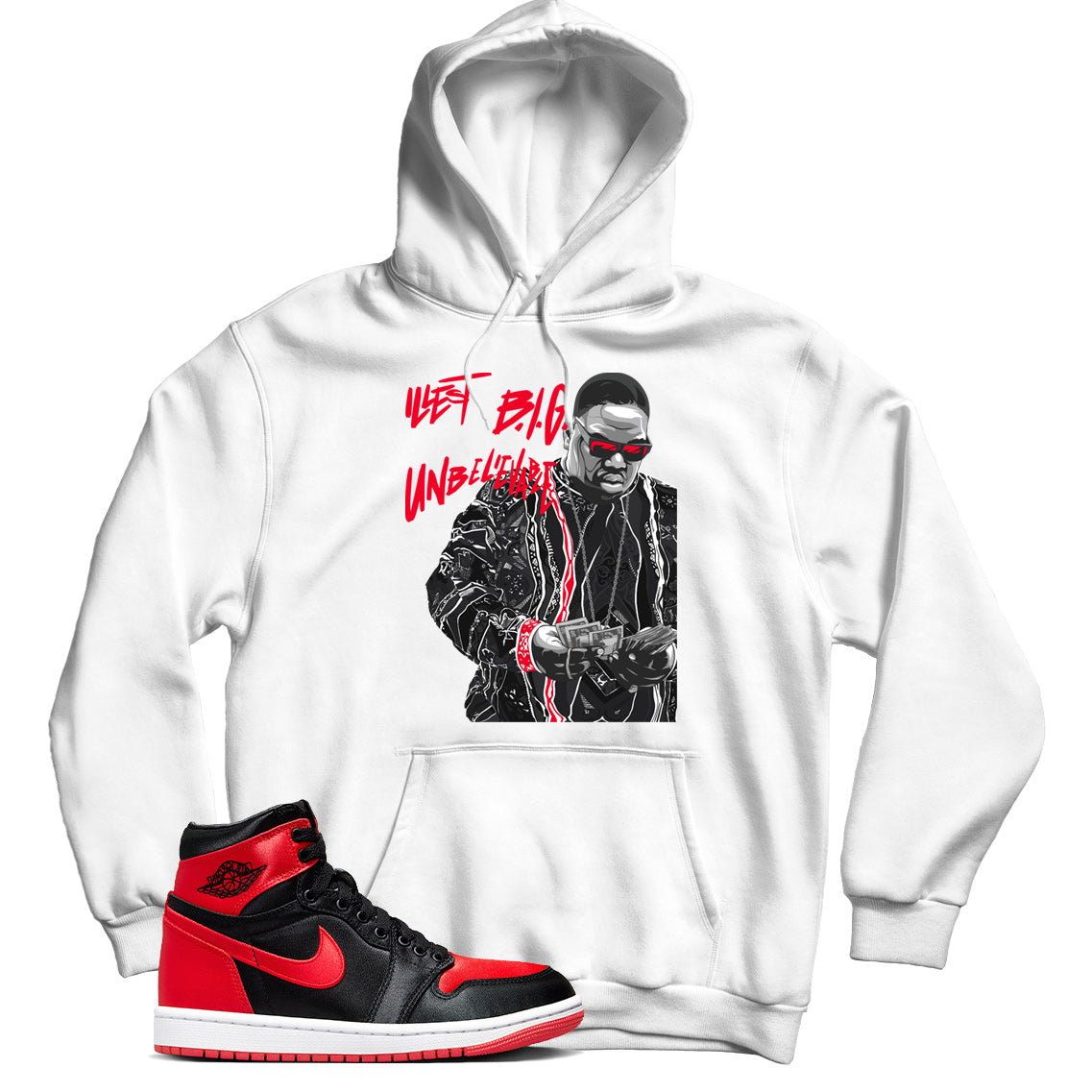 Hoodie Match Jordan 1 Satin Bred