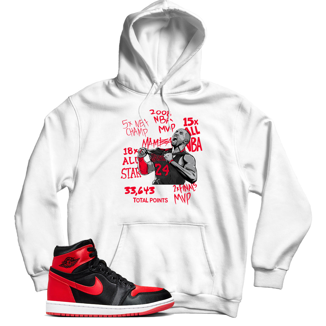 Hoodie Match Jordan 1 Satin Bred