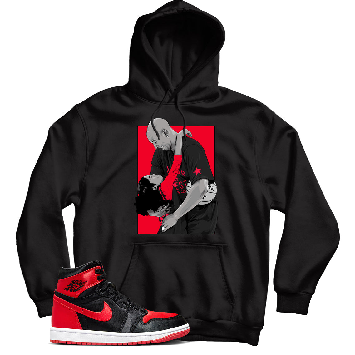 Jordan 1 Satin Bred hoodie