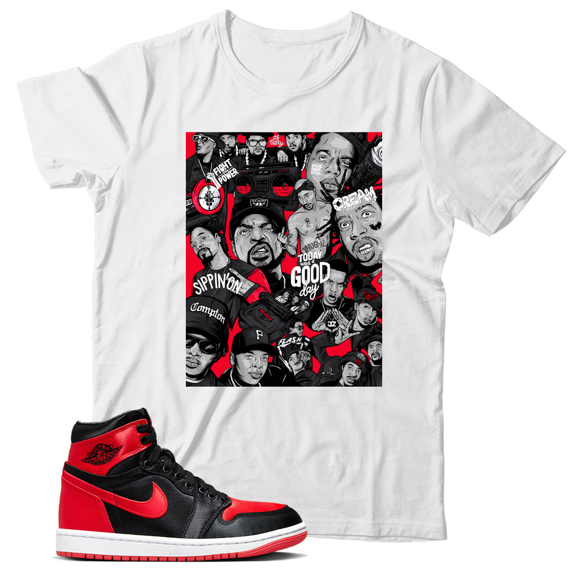 Jordan Satin Bred shirt