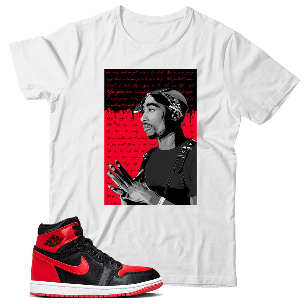 Jordan 1 Satin Bred shirt