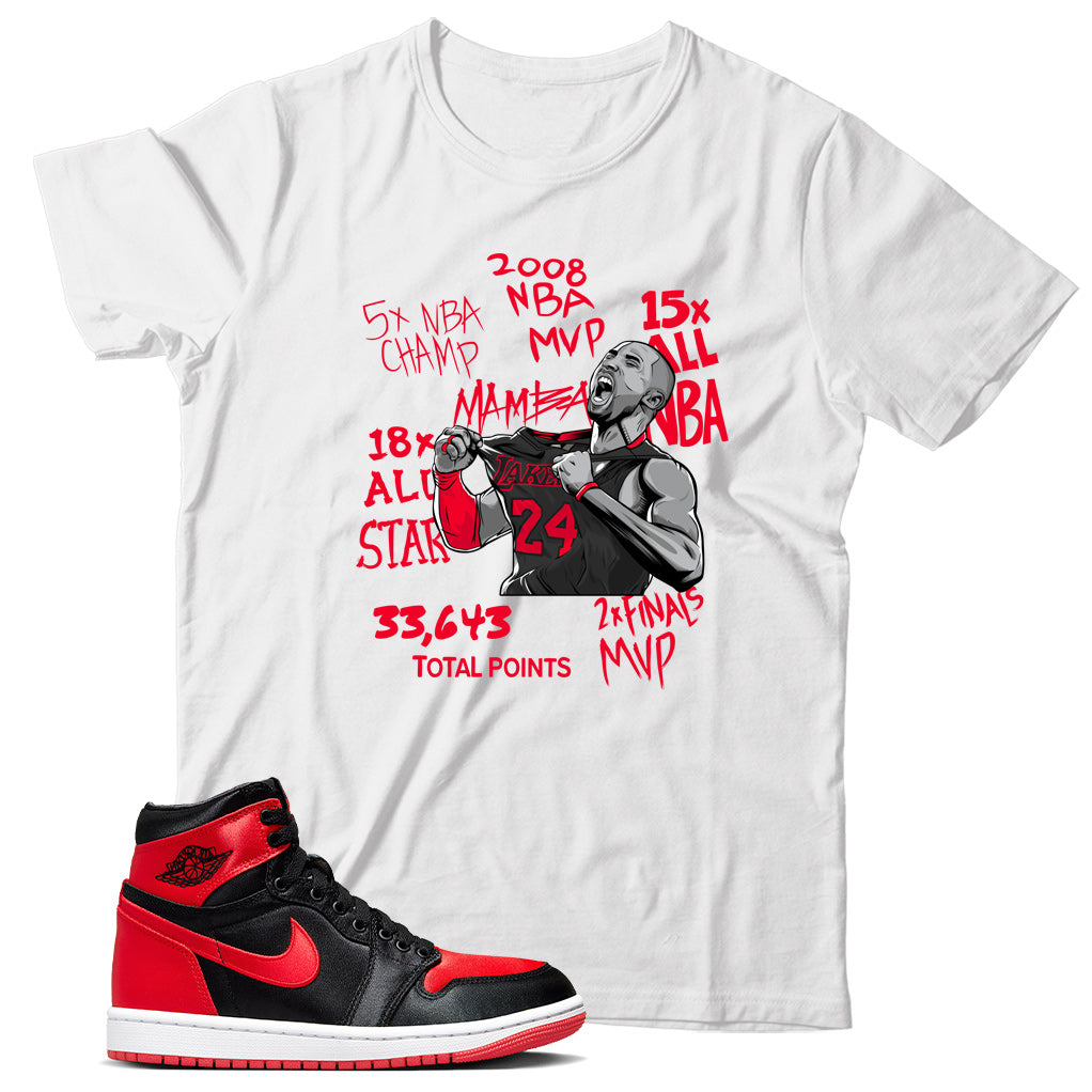 Jordan 1 Satin Bred t shirt