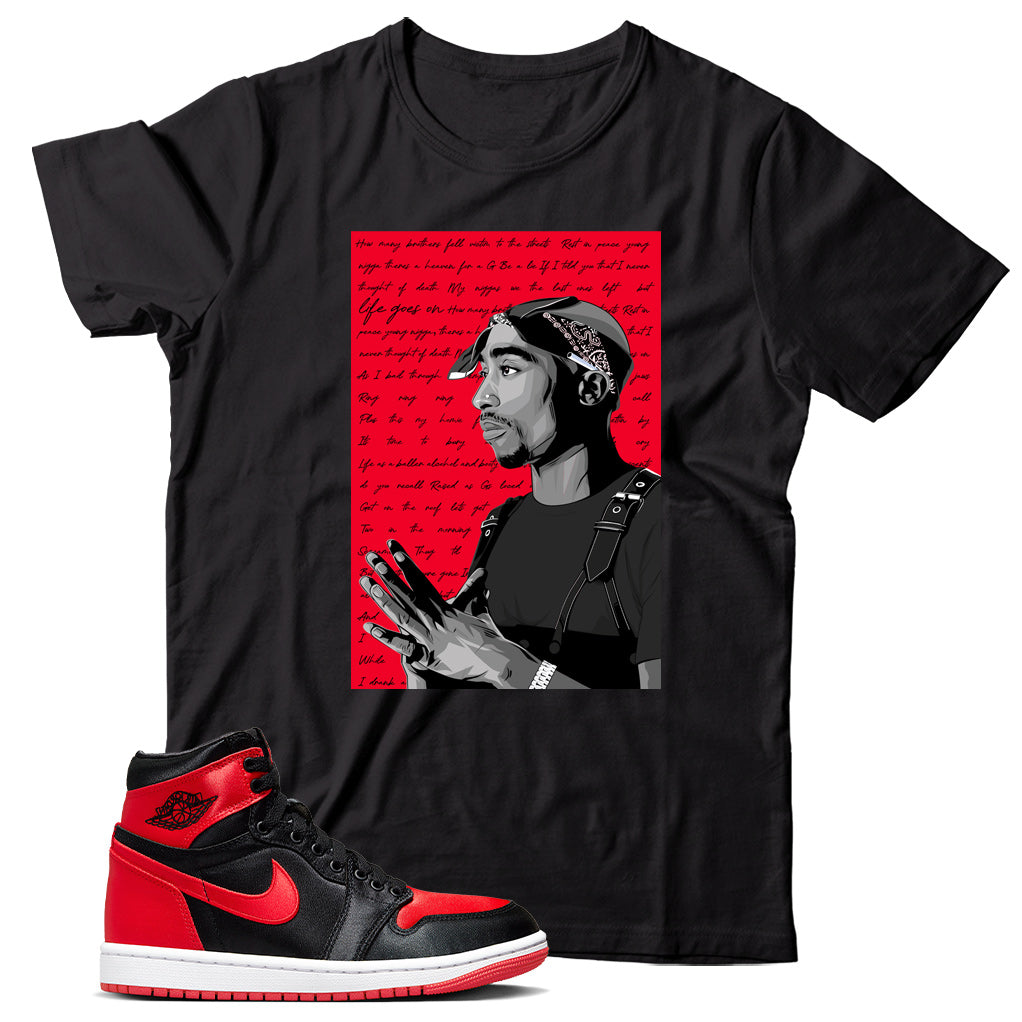 Jordan 1 Satin Bred shirt