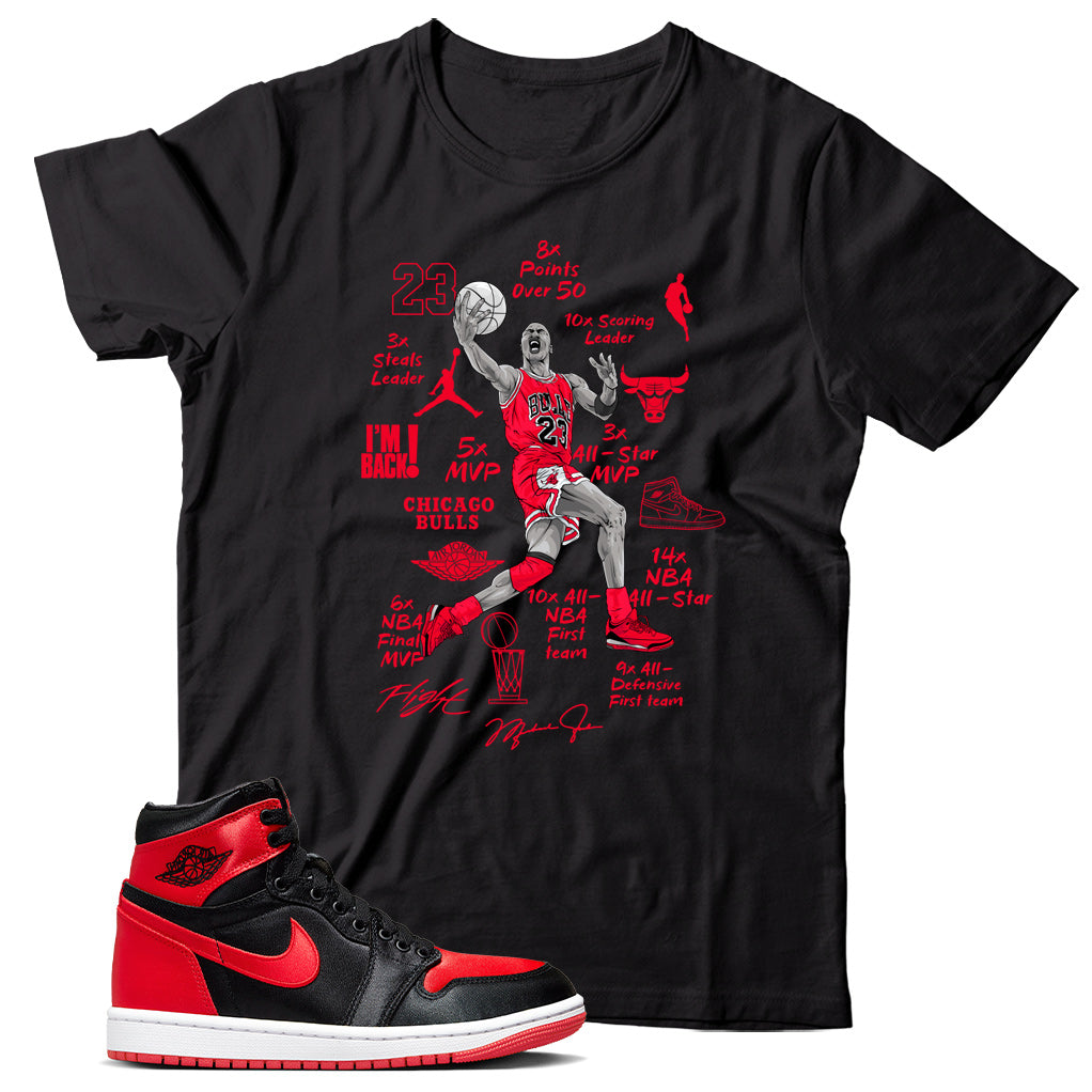 Jordan 1 Satin Bred shirt