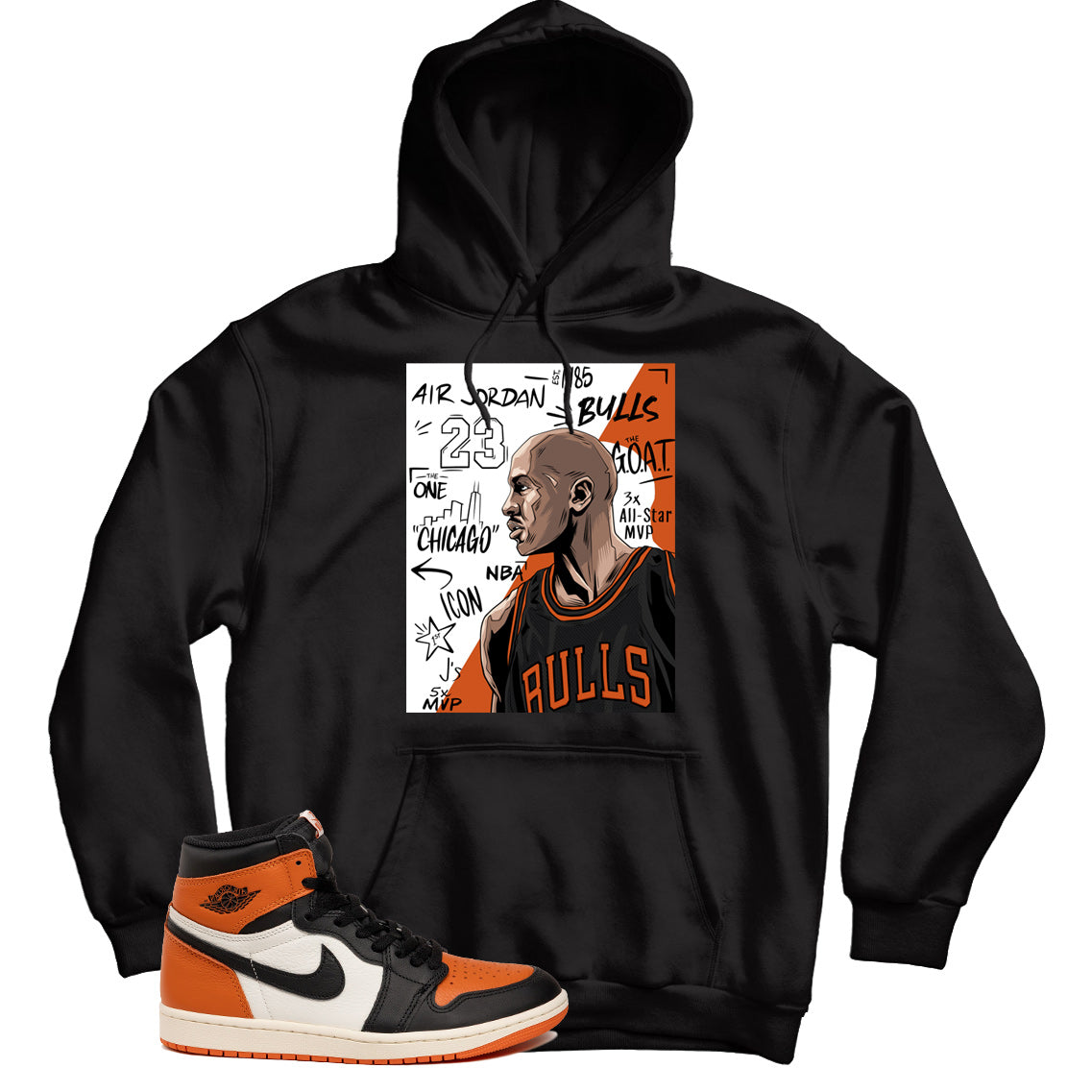 Jordan 1 Shattered Backboard hoodie