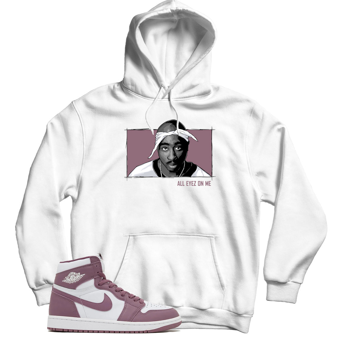 Jordan 1 Sky J Mauve hoodie