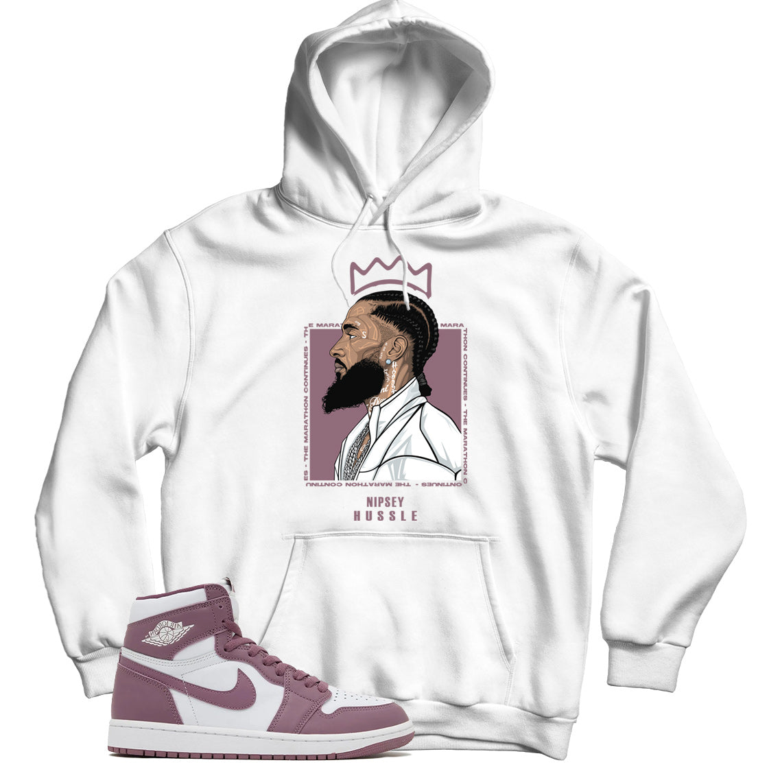 Jordan 1 Sky J Mauve hoodie