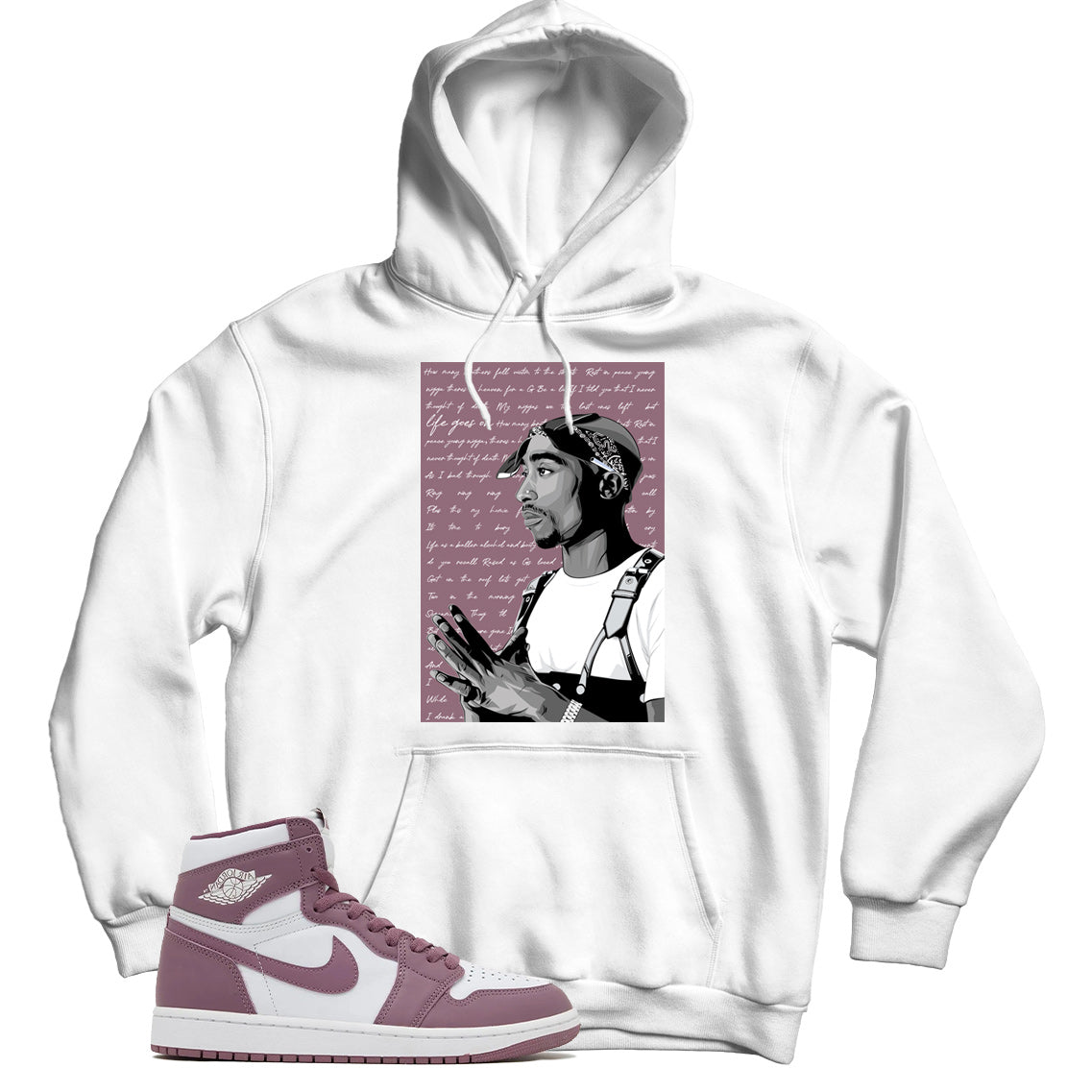 Jordan 1 Sky J Mauve hoodie