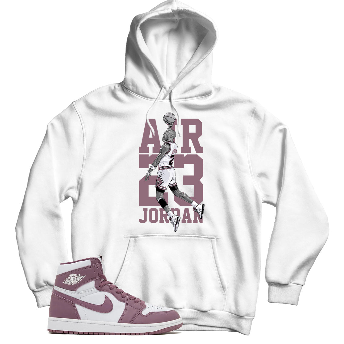 Jordan 1 Sky J Mauve hoodie