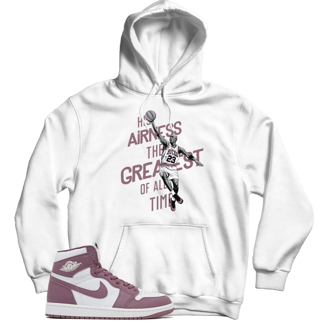 Jordan 1 Sky J Mauve hoodie