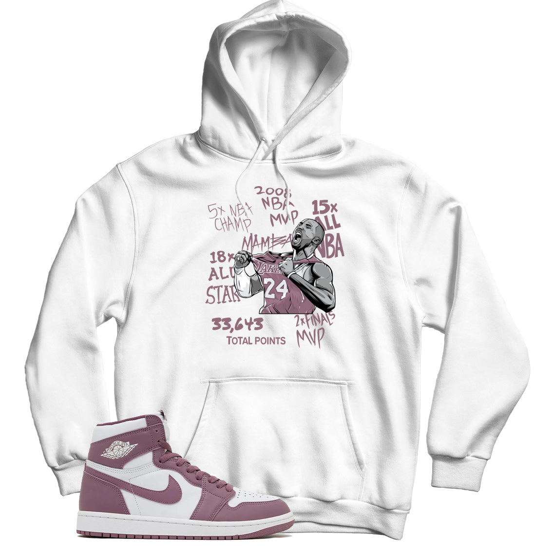 Jordan 1 Sky J Mauve hoodie