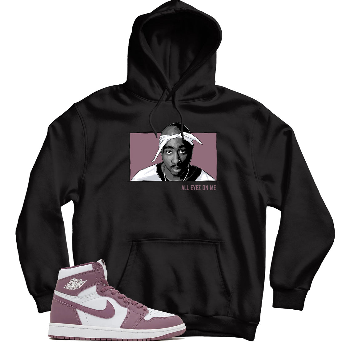 Jordan 1 Sky Mauve hoodie