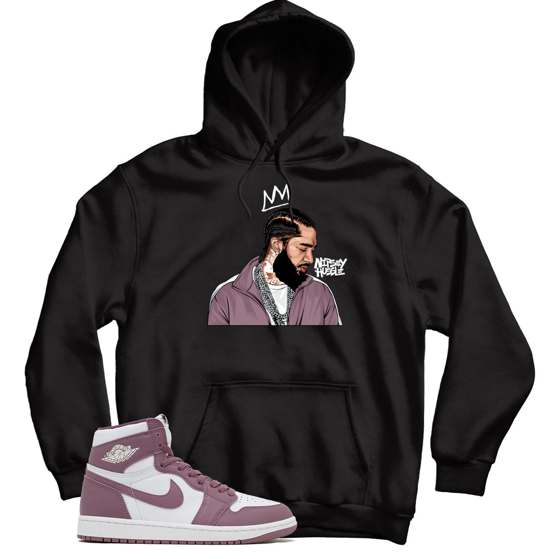 Jordan 1 Sky Mauve hoodie