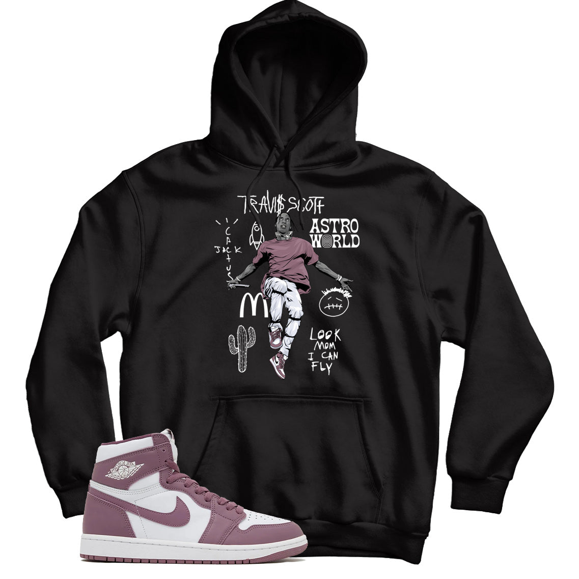 Jordan 1 Sky Mauve hoodie