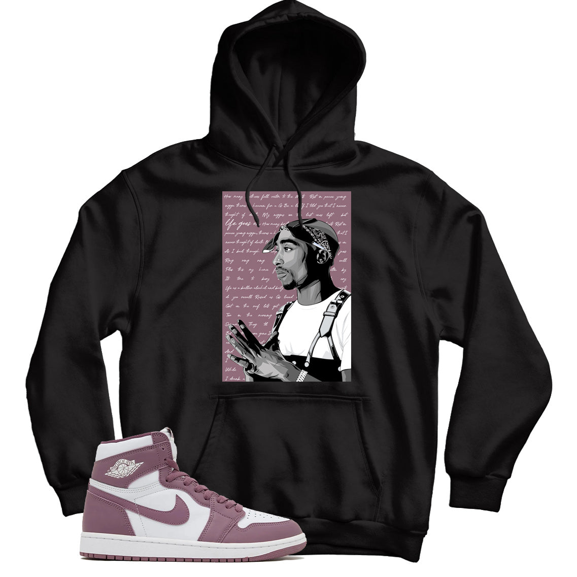 Jordan 1 Sky Mauve hoodie