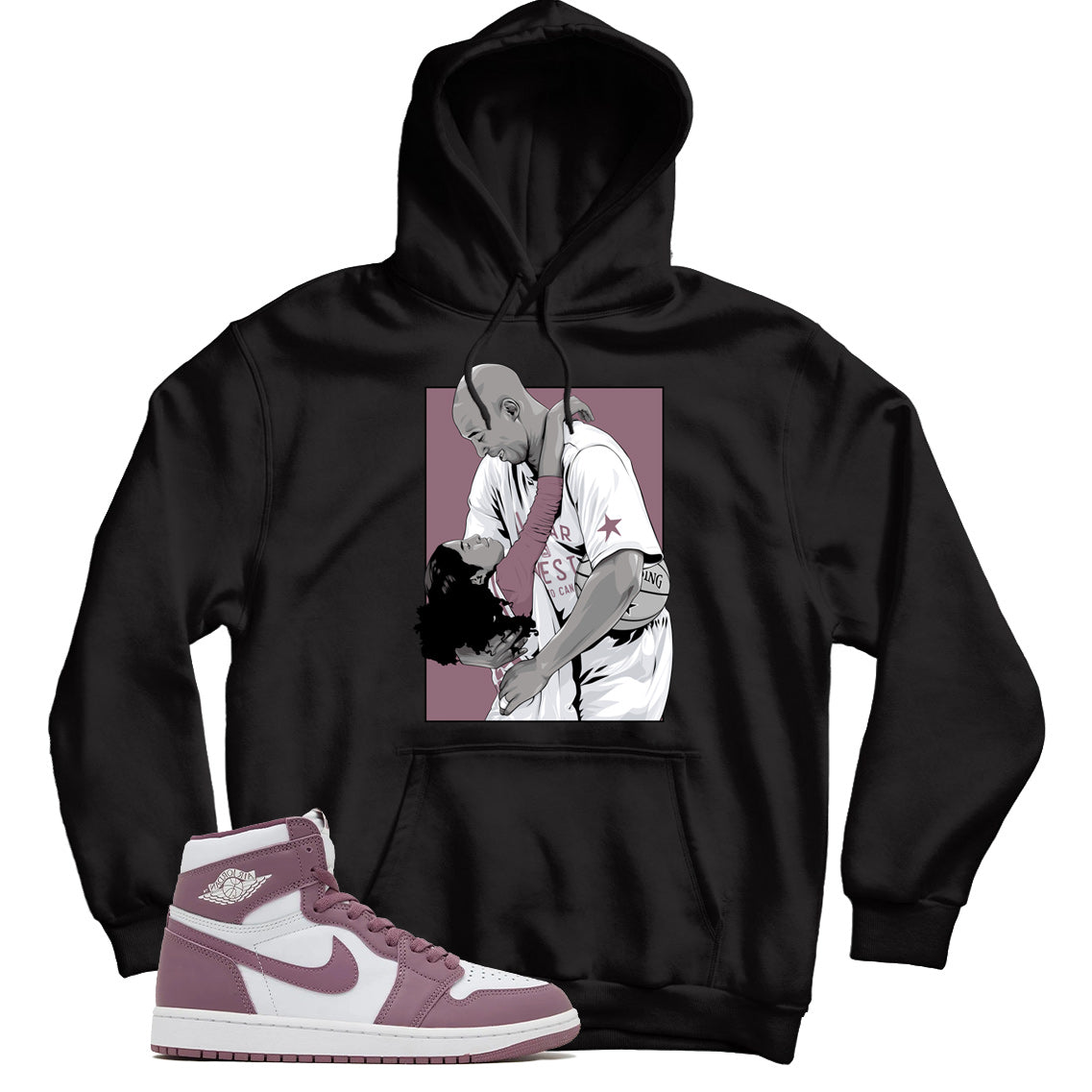 Jordan 1 Sky Mauve hoodie