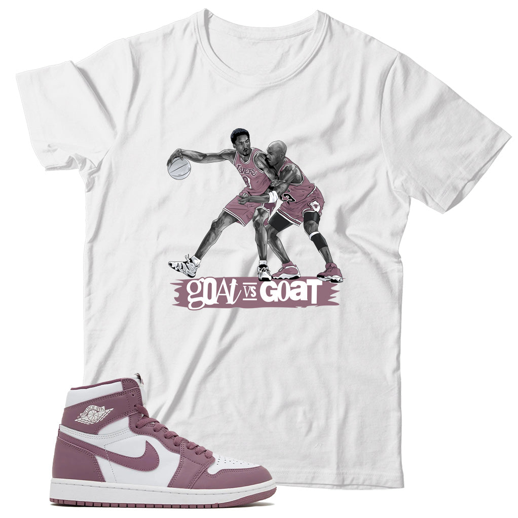 Jordan 1 Sky J Mauve shirt