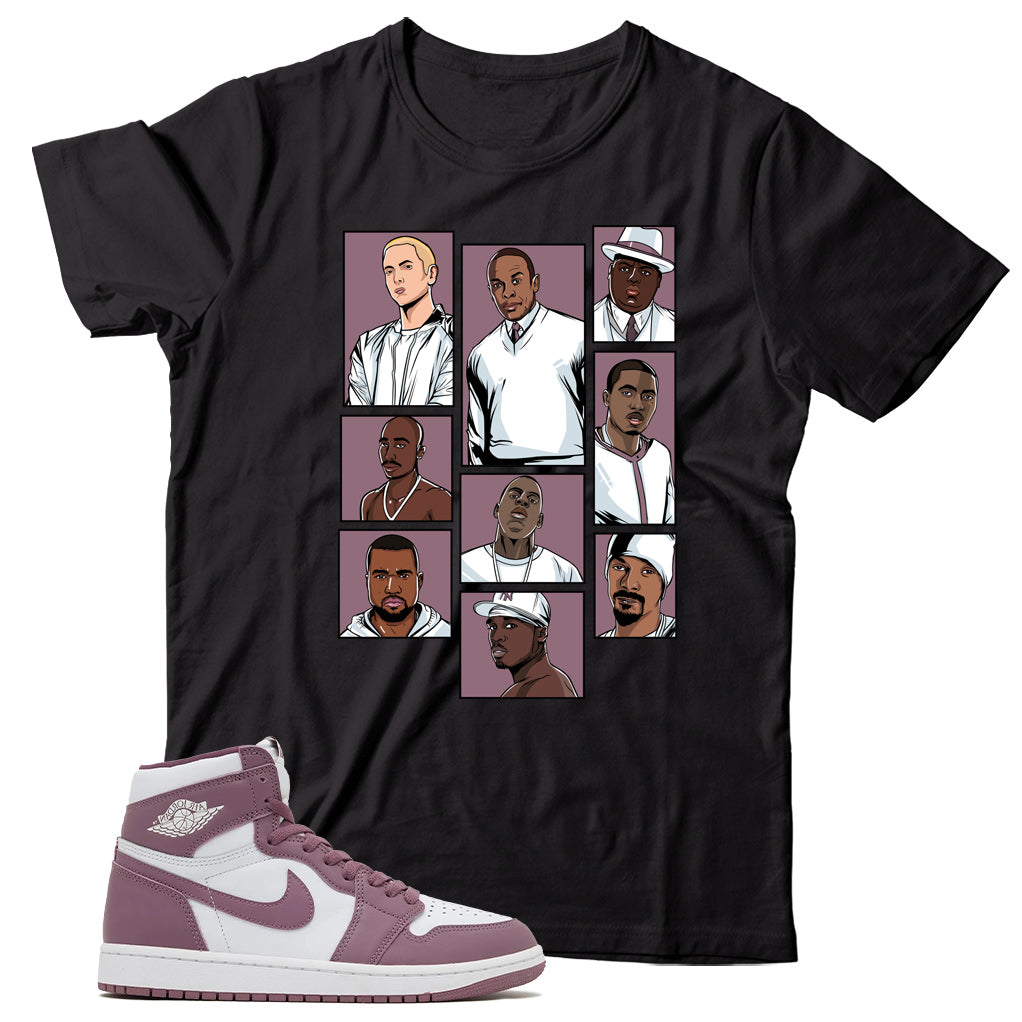 Jordan 1 Sky J Mauve shirt