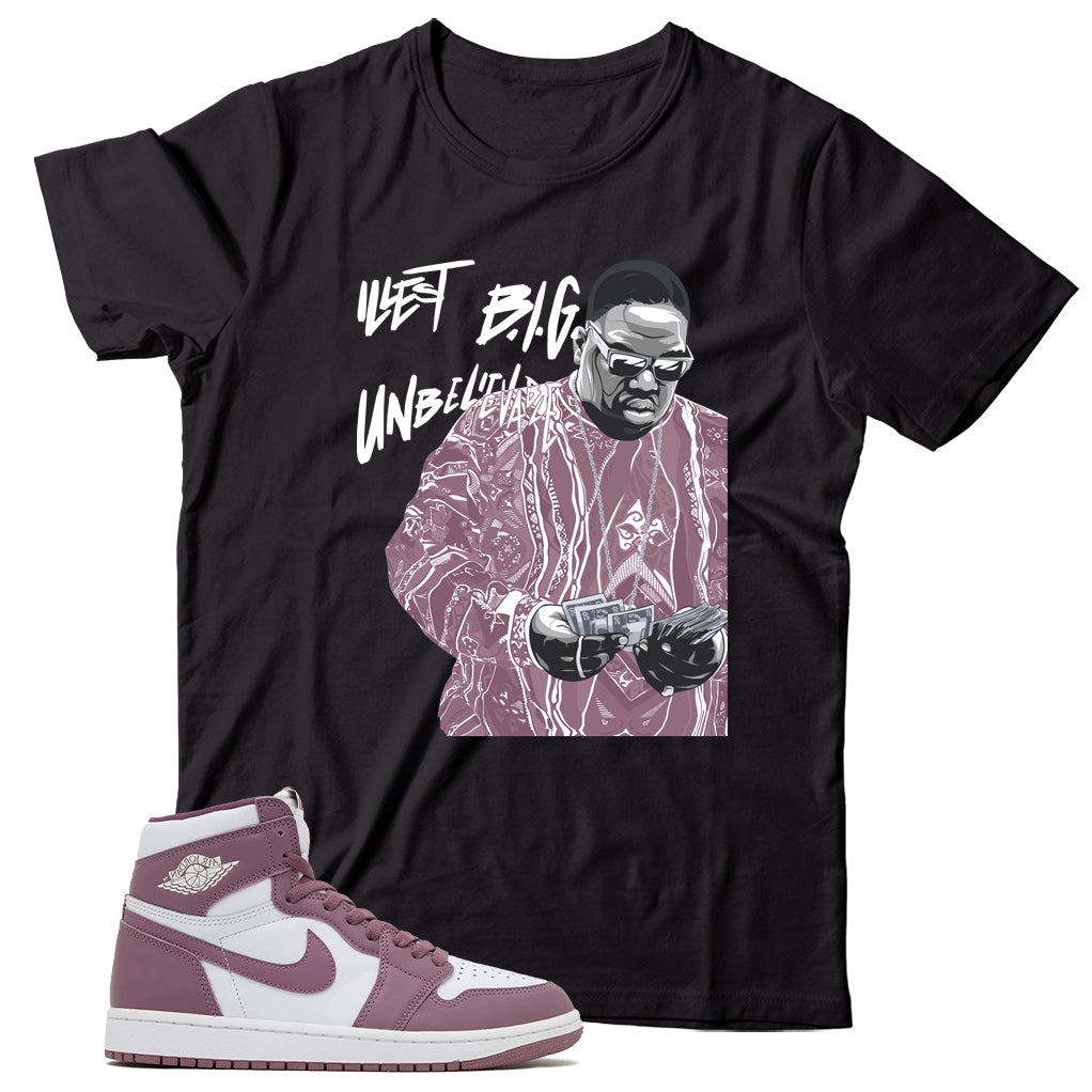 Jordan 1 Sky J Mauve shirt