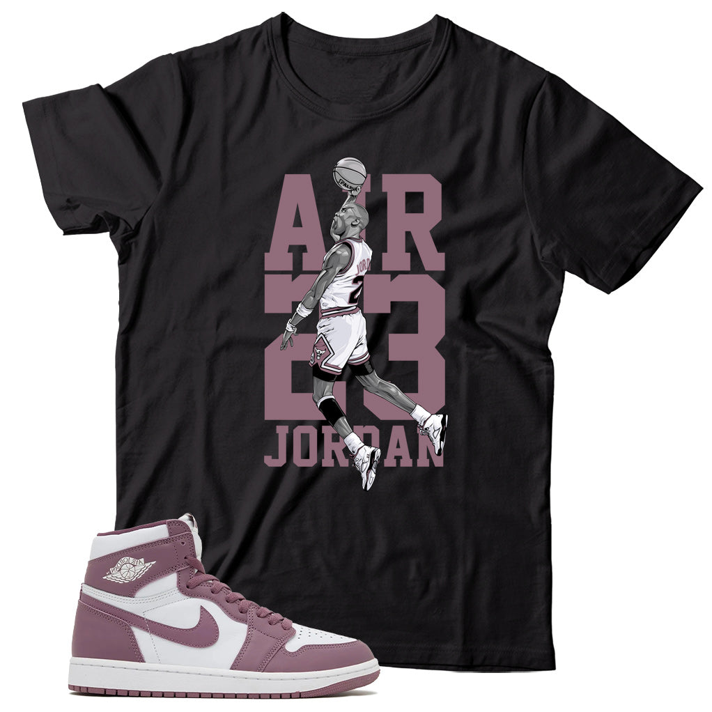 Jordan 1 Sky J Mauve shirt