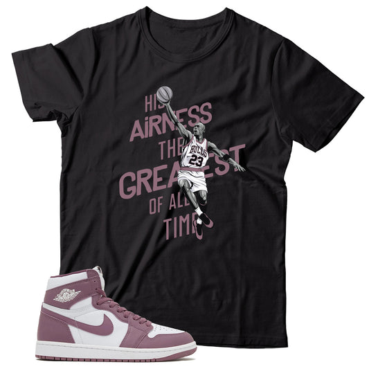 Jordan 1 Sky J Mauve shirt