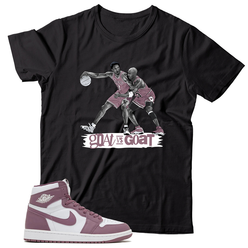 Jordan 1 Sky J Mauve shirt