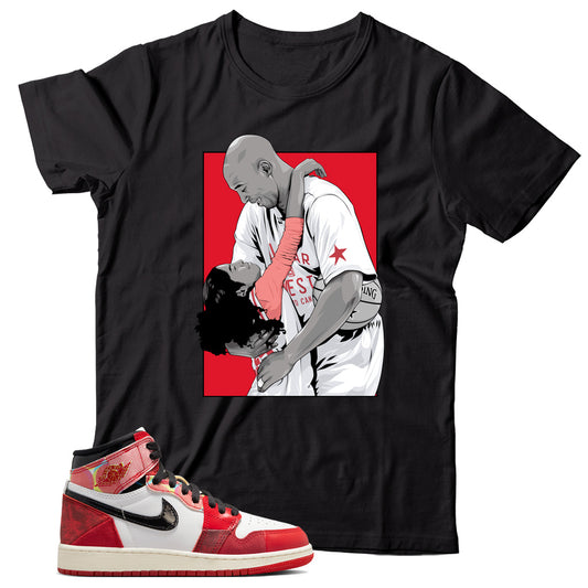 Jordan 1 Spider-Man shirt