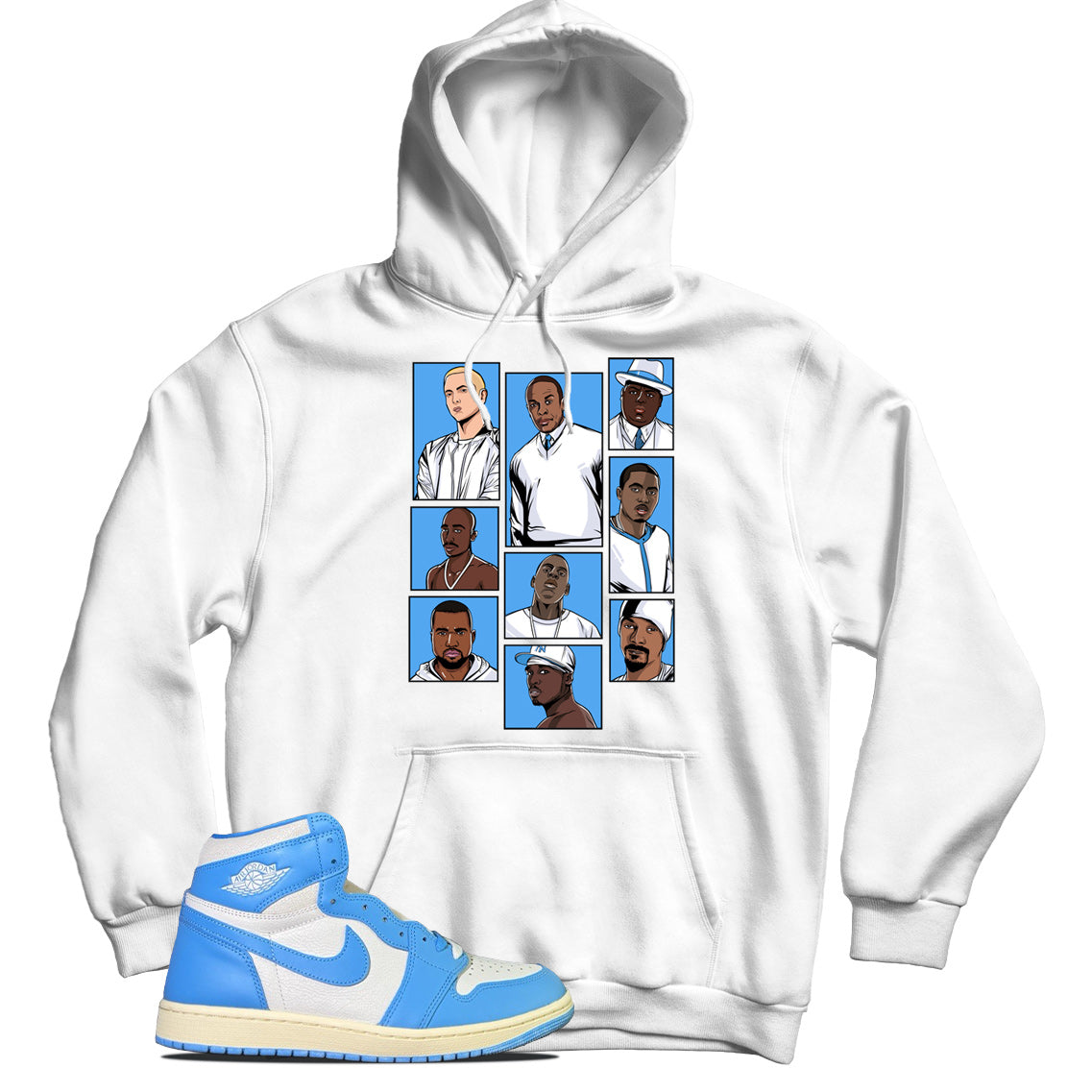 jordan 1 unc reimagined hoodie
