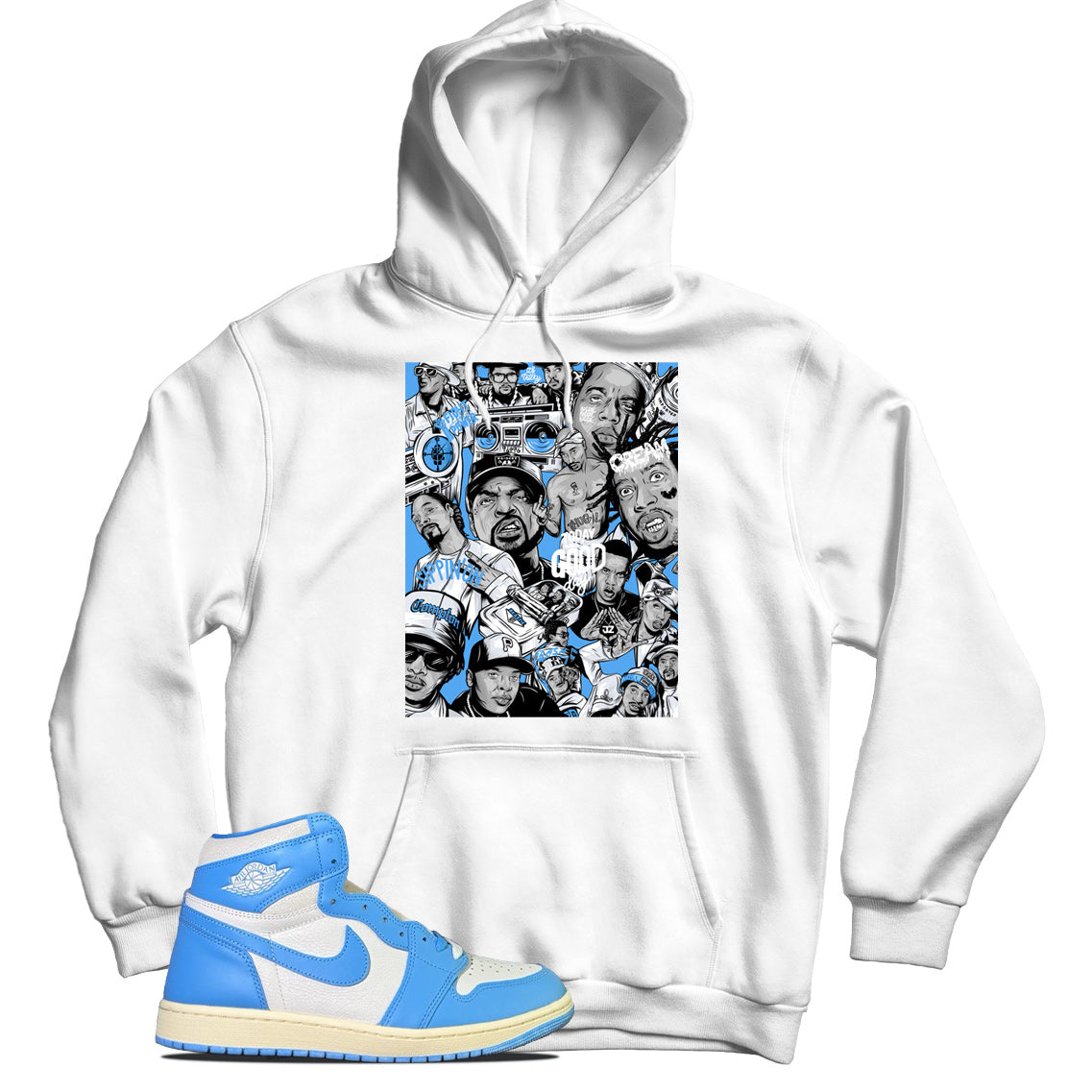 jordan 1 unc reimagined hoodie