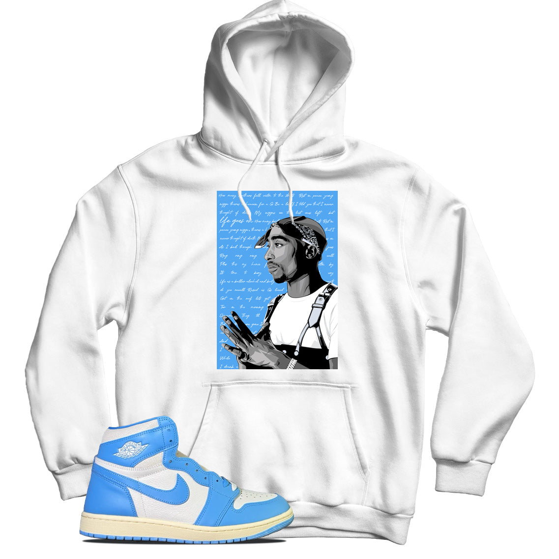 jordan 1 unc reimagined hoodie